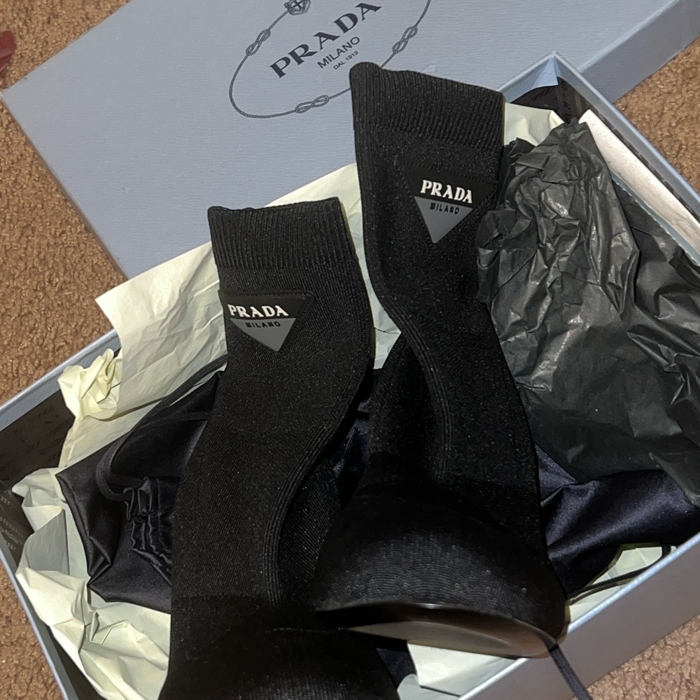 Prada angle boot for sale! Like new